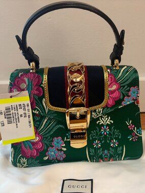 Gucci Jacquard Floral Mini Handbag